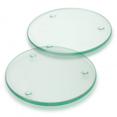 Venice Glass Coaster Set of 2 Round - Full Colour