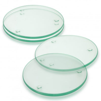 Venice Glass Coaster Set of 4 Round - Full Colour