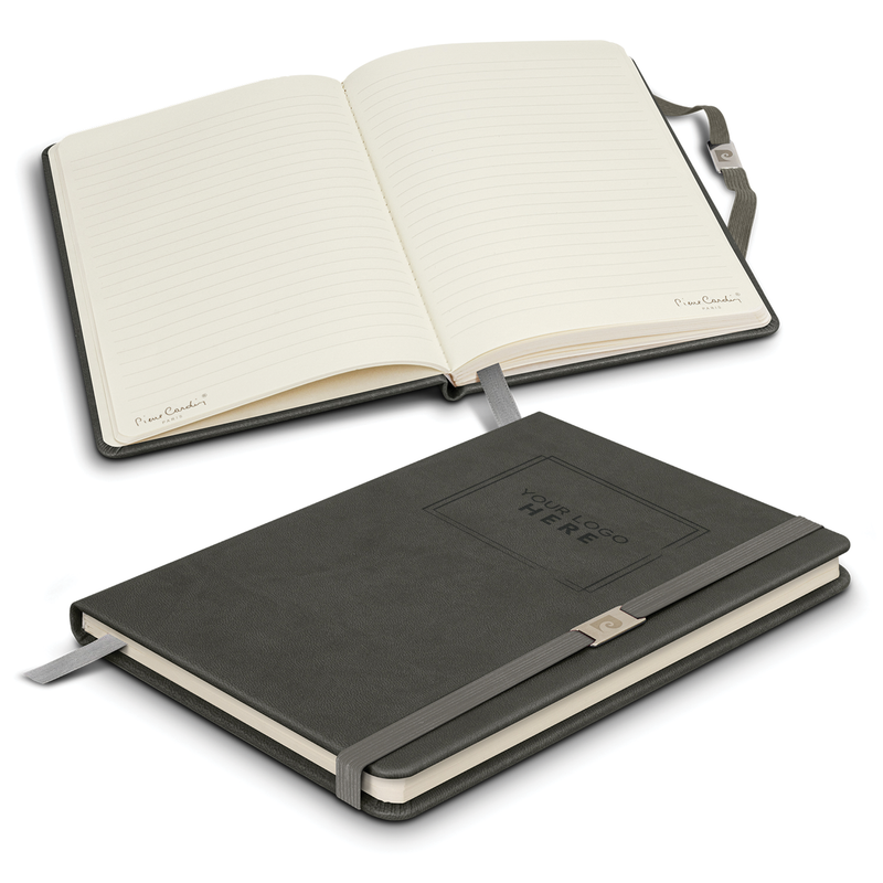120941 - Pierre Cardin Nouvelle Notebook - includes branding (2 colour print)