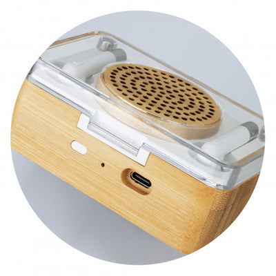 Bamboo Wireless Speaker & Earbud Set