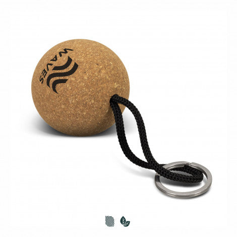 Cork Floating Key Ring - Round