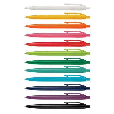 Retractable Plastic Ball Pen- Price includes a printed logo in 1 position