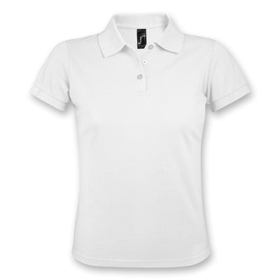 Ladies Polo Shirt- WHITE