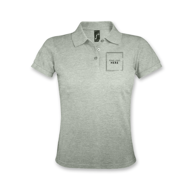 Ladies Polo Shirt- GREY