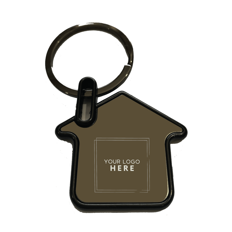 Premium Gunmetal House Keychain 112526-23